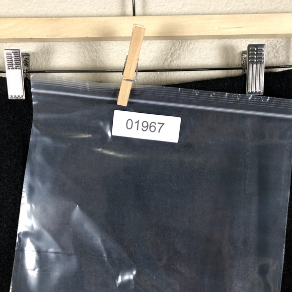 VINTAGE Burberrys Of London Skirt Gray Wool Pencil Midi Career Size X Small - Picture 15 of 15